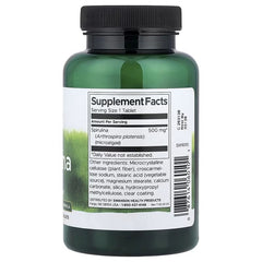 Swanson Vitamins, Spirulina, 500 mg, 180 Tablets