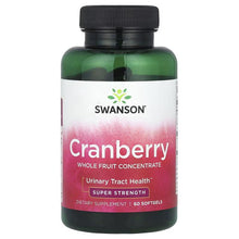 Swanson Cranberry whole fruit concentrate supplement bottle, front label