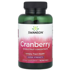 Swanson Vitamins, Cranberry, Whole Fruit Concentrate, Super Strength, 60 Softgels