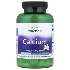 Swanson Vitamins, Calcium, Vanilla Cream, 100 Chewable Tablets
