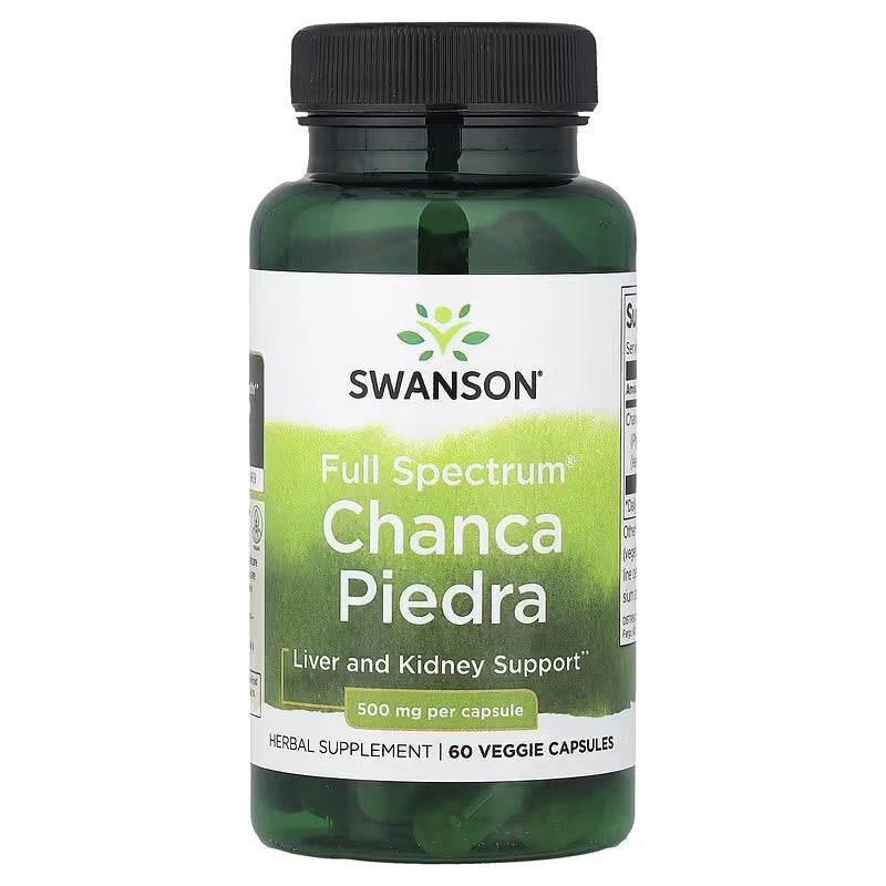 Swanson Vitamins, Full Spectrum® Chanca Piedra, 500 mg, 60 Veggie Capsules