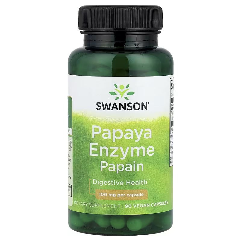 Swanson Vitamins, Papaya Enzyme Papain, 100 mg, 90 Vegan Capsules