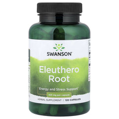 Swanson Vitamins, Eleuthero Root, 120 Capsules (425 mg per Capsule)
