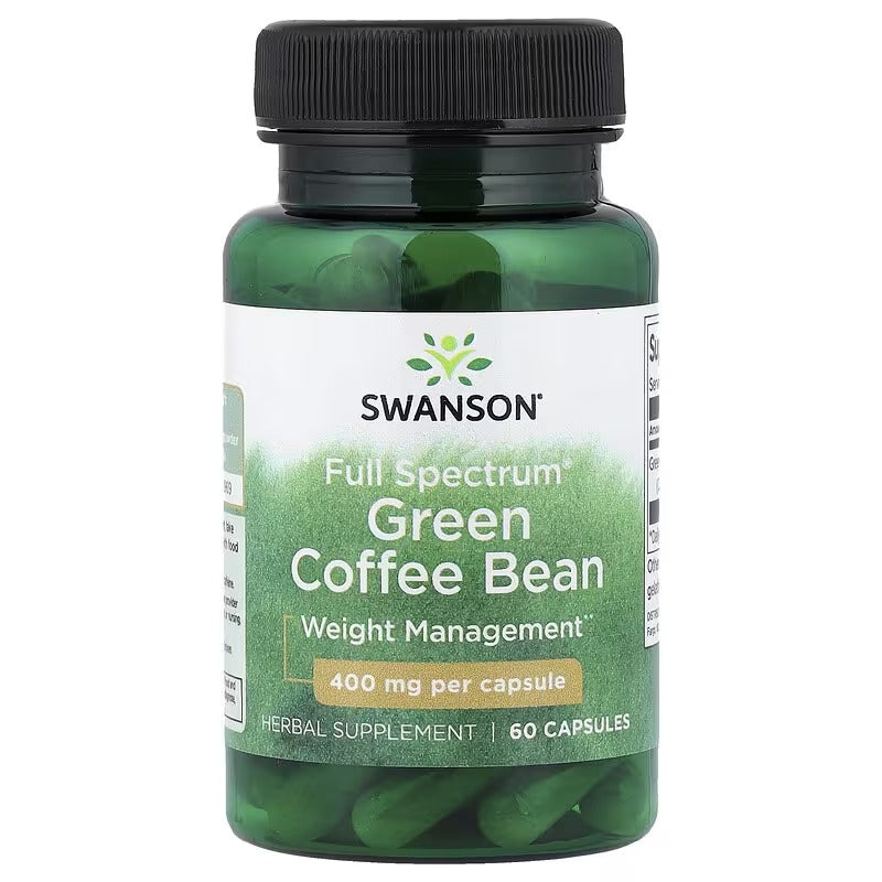 Swanson Vitamins, Full Spectrum® Green Coffee Bean, 400 mg, 60 Capsules