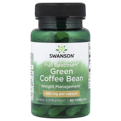 Swanson Vitamins, Full Spectrum® Green Coffee Bean, 400 mg, 60 Capsules
