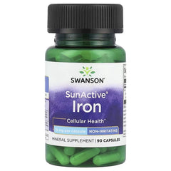 Swanson Vitamins, SunActive®, Iron, 15 mg, 90 Capsules