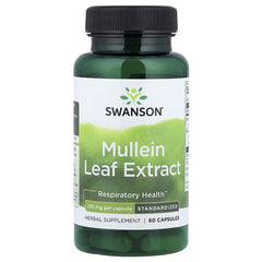 Swanson Vitamins, Mullein Leaf Extract, Standardised, 250 mg, 60 Capsules
