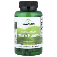 Swanson Vitamins, Full Spectrum® Muira Puama, 400 mg, 90 Capsules