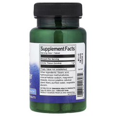 Swanson Orchic Glandular supplement bottle with black cap, label details visible