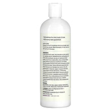Swanson tea tree oil conditioner bottle, back label side, white bottle with pump cap