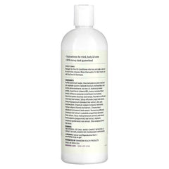 Swanson tea tree oil conditioner bottle, back label side, white bottle with pump cap