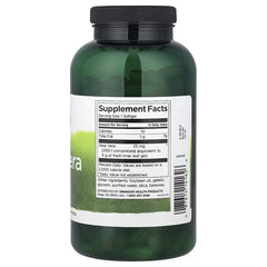 Swanson Aloe Vera 25 mg softgels bottle back label with Supplement Facts panel