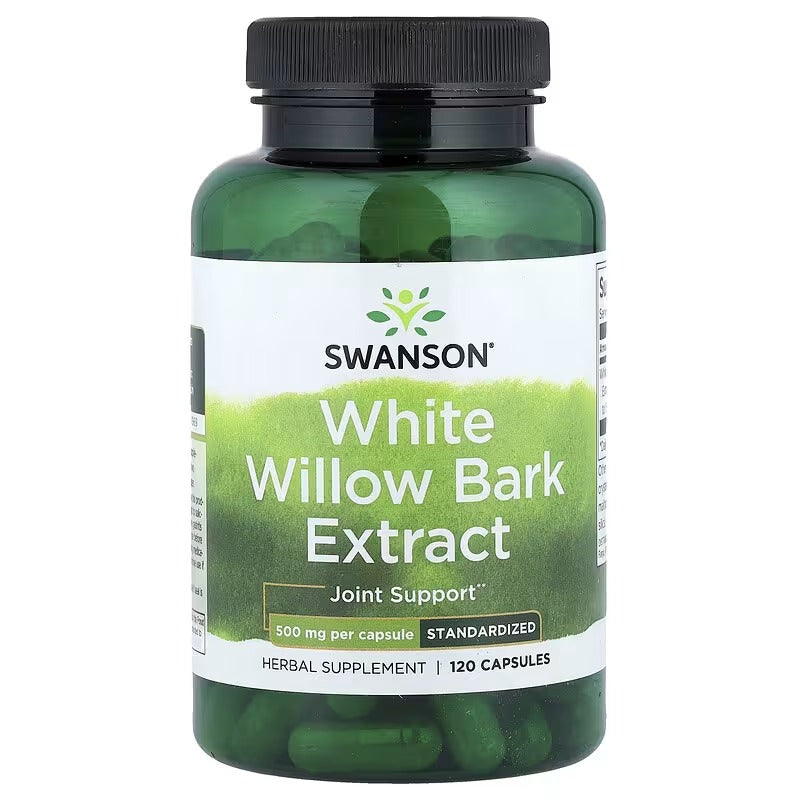 Swanson Vitamins, White Willow Bark Extract, Standardised, 500 mg, 120 Capsules
