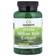 Swanson Vitamins, White Willow Bark Extract, Standardised, 500 mg, 120 Capsules