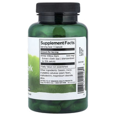 Swanson Vitamins, White Willow Bark Extract, Standardised, 500 mg, 120 Capsules