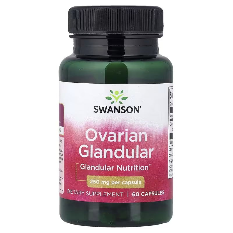 Swanson Vitamins, Ovarian Glandular, 250 mg, 60 Capsules