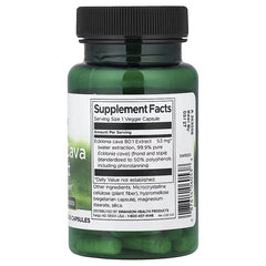 Swanson Ecklonia Cava Extract bottle back label, Supplement Facts panel, dark cap