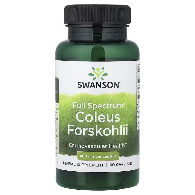 Swanson Vitamins, Full Spectrum® Coleus Forskohlii, 400 mg, 60 Capsules