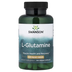 Swanson Vitamins, L-Glutamine, 500 mg, 100 Vegan Capsules