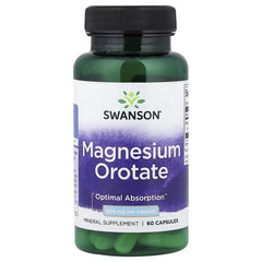 Swanson Vitamins, Magnesium Orotate, 654 mg, 60 Capsules