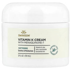 Swanson Vitamins, Vitamin K Cream with Menaquinone-7, 2 fl oz (59 ml)