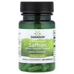 Swanson Vitamins, Full Spectrum® Saffron, 15 mg, 60 Capsules