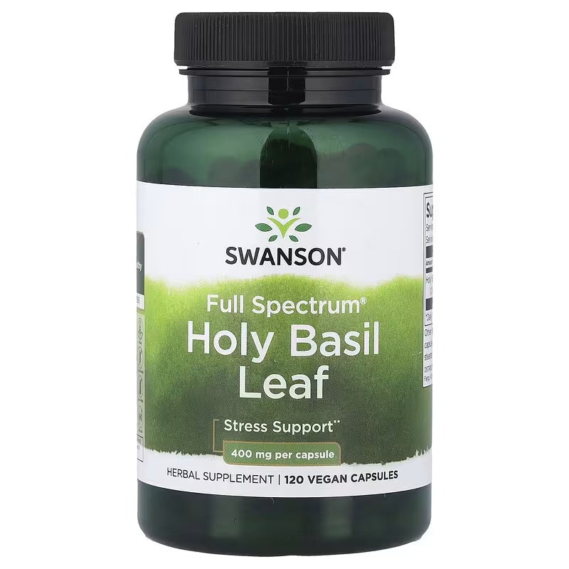 Swanson Vitamins, Full Spectrum® Holy Basil Leaf, 400 mg, 120 Vegan Capsules