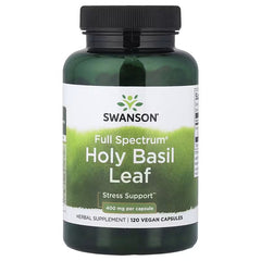 Swanson Vitamins, Full Spectrum® Holy Basil Leaf, 400 mg, 120 Vegan Capsules