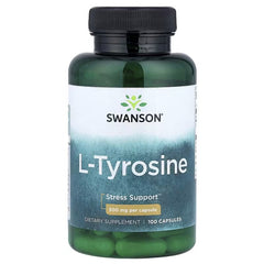 Swanson Vitamins, L-Tyrosine, 500 mg, 100 Capsules