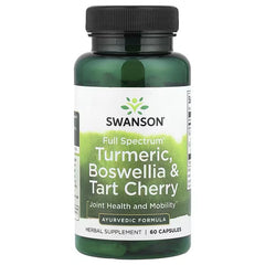 Swanson Vitamins, Full Spectrum®, Turmeric, Boswellia & Tart Cherry, 60 Capsules