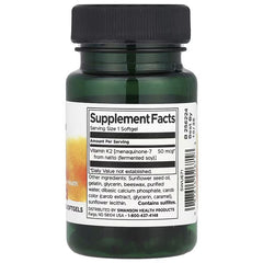 Swanson Vitamins Natural Vitamin K2 Softgels