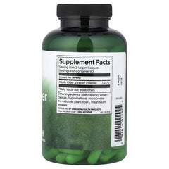 Swanson Vitamins Apple Cider Vinegar, Higher Strength, 625 mg, 180 Capsules