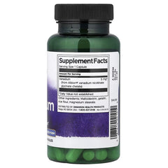 Swanson Vitamins, Albion® Vanadium, 5 mg, 60 Capsules
