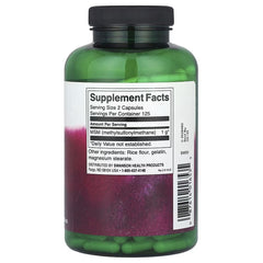 Swanson Vitamins, MSM, 500 mg, 250 Capsules
