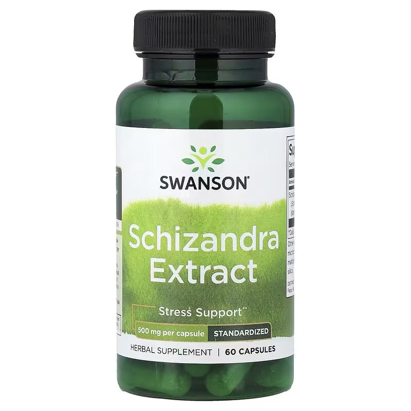 Swanson Vitamins, Schisandra Extract, Standardised, 500 mg, 60 Capsules