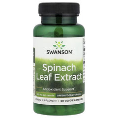 Swanson Vitamins, Spinach Leaf Extract, 650 mg, 60 Veg Capsules