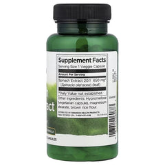 Swanson Vitamins, Spinach Leaf Extract, 650 mg, 60 Veg Capsules