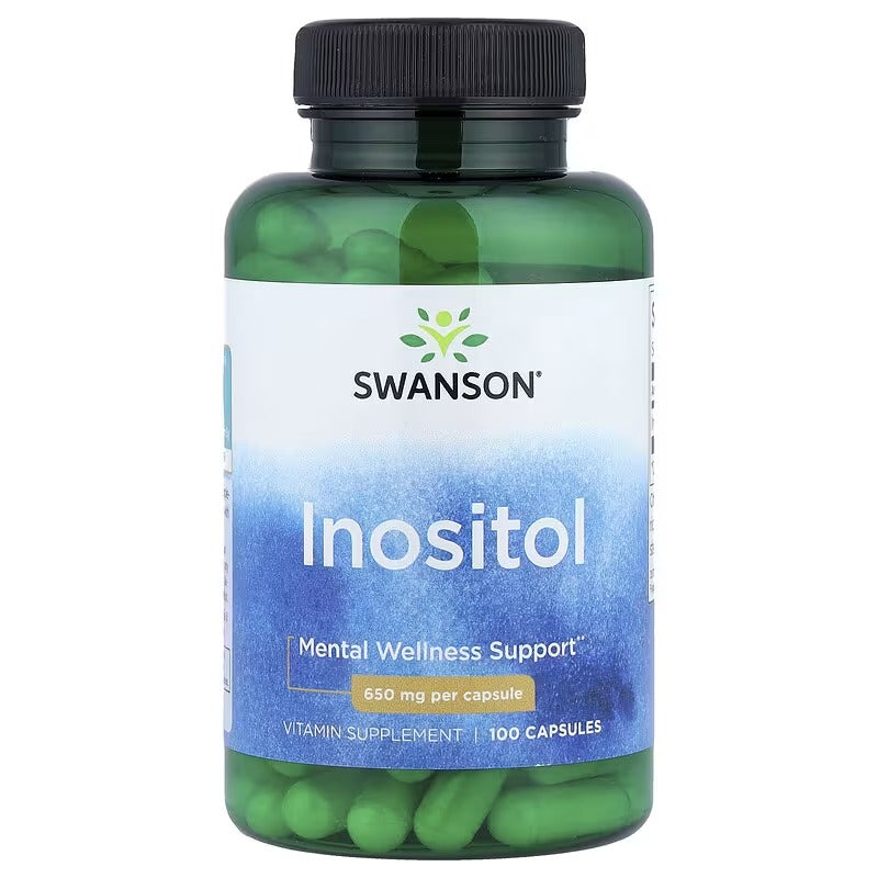 Swanson Vitamins, Inositol, 650 mg, 100 Capsules