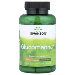 Swanson Vitamins, Glucomannan, 665 mg, 90 Capsules
