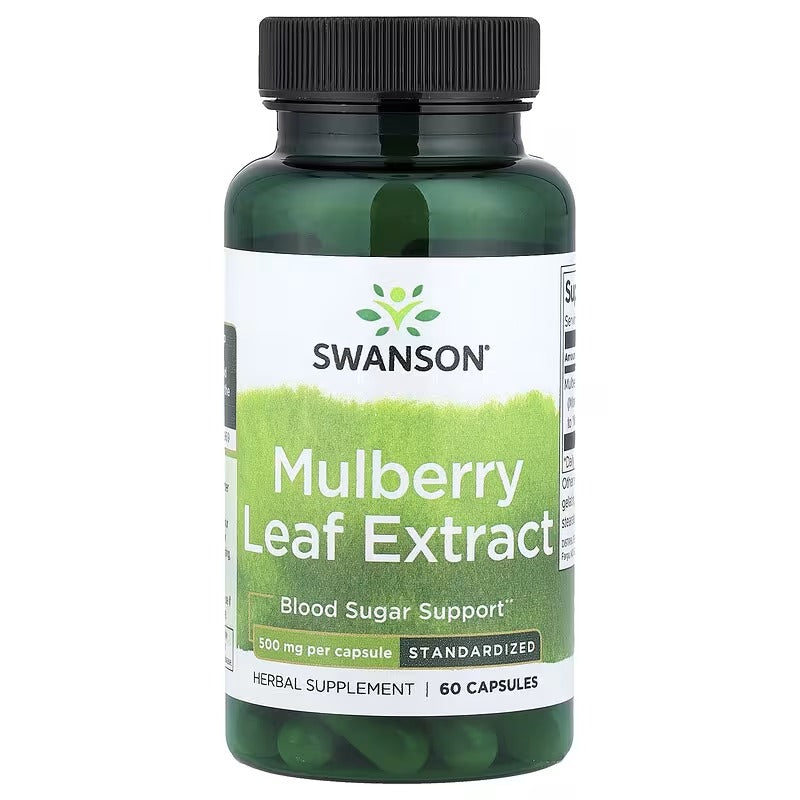 Swanson Vitamins, Mulberry Leaf Extract, 500 mg, 60 Capsules
