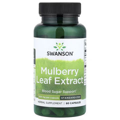Swanson Vitamins, Mulberry Leaf Extract, 500 mg, 60 Capsules