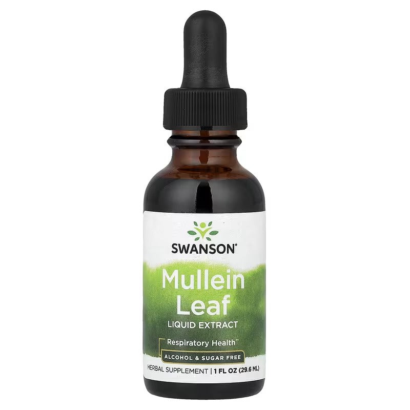 Swanson Vitamins, Mullein Leaf Liquid Extract, Alcohol & Sugar Free, 1 fl oz (29.6 ml)