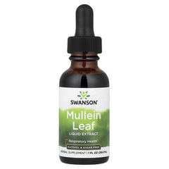 Swanson Vitamins, Mullein Leaf Liquid Extract, Alcohol & Sugar Free, 1 fl oz (29.6 ml)