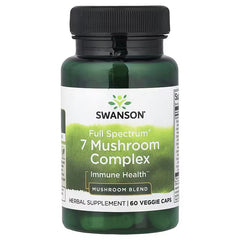 Swanson Vitamins, Full Spectrum® 7 Mushroom Complex, 60 Veggie Caps