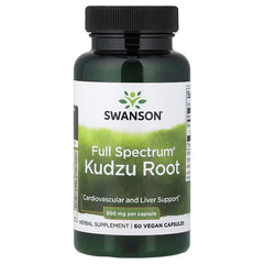 Swanson Vitamins, Full Spectrum® Kudzu Root, 500 mg, 60 Vegan Capsules