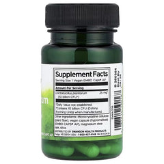 Swanson Vitamins, L. Plantarum Probiotic, 10 Billion CFU, 30 Vegan EMBO Caps AP
