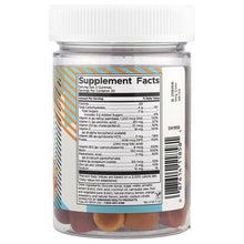 Swanson adult multivitamin gummies bottle, Supplement Facts label on back