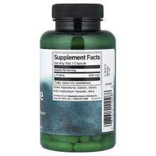 Swanson L-Proline supplement facts label on 500 mg bottle, 100 capsules