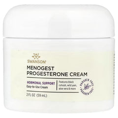 Swanson Vitamins, Menogest Progesterone Cream, 2 fl oz (59 ml)