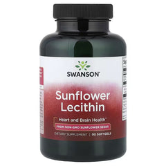 Swanson Vitamins, Sunflower Lecithin, 90 Capsules (1,200 mg per Capsule)